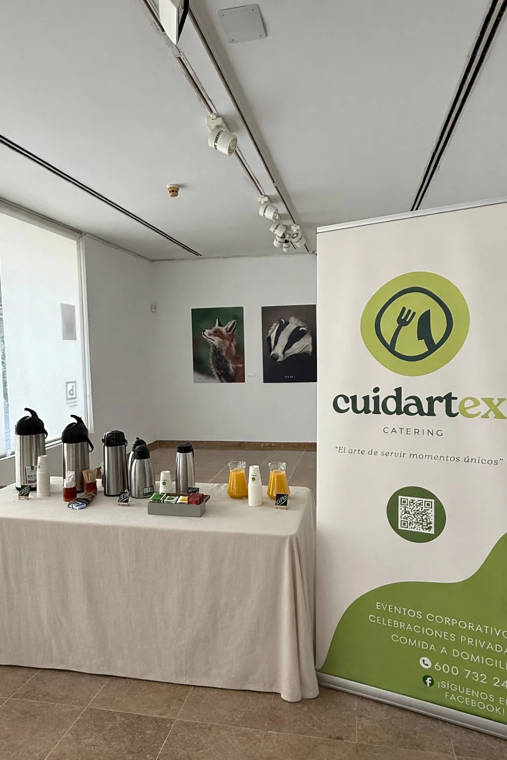 Coffee break corporativo de Cuidartex Catering en Don Benito